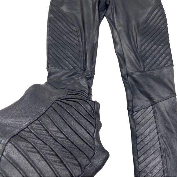 SPANX Faux Leather Moto Legging Very Black S - Picture 5 of 7